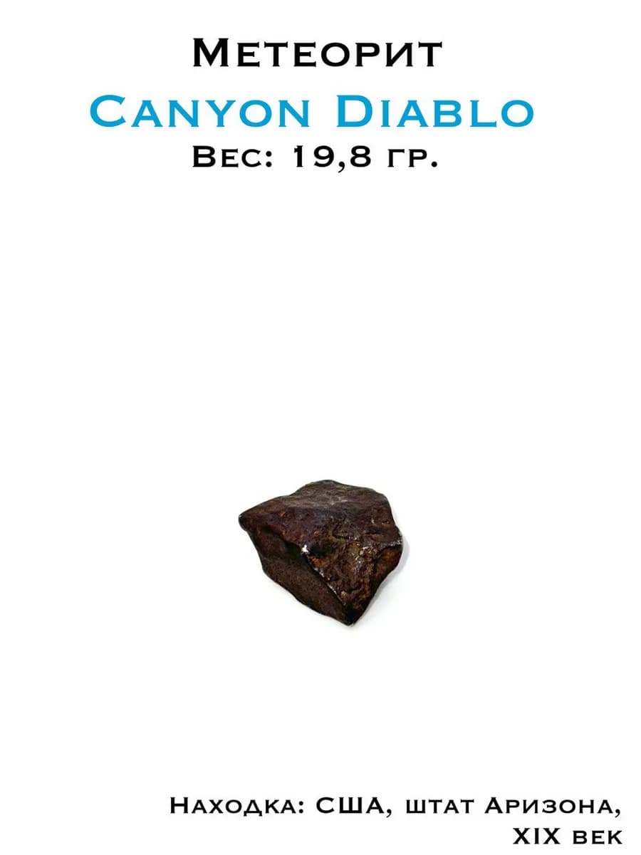 Collector's Specimen: Canyon Diablo Meteorite