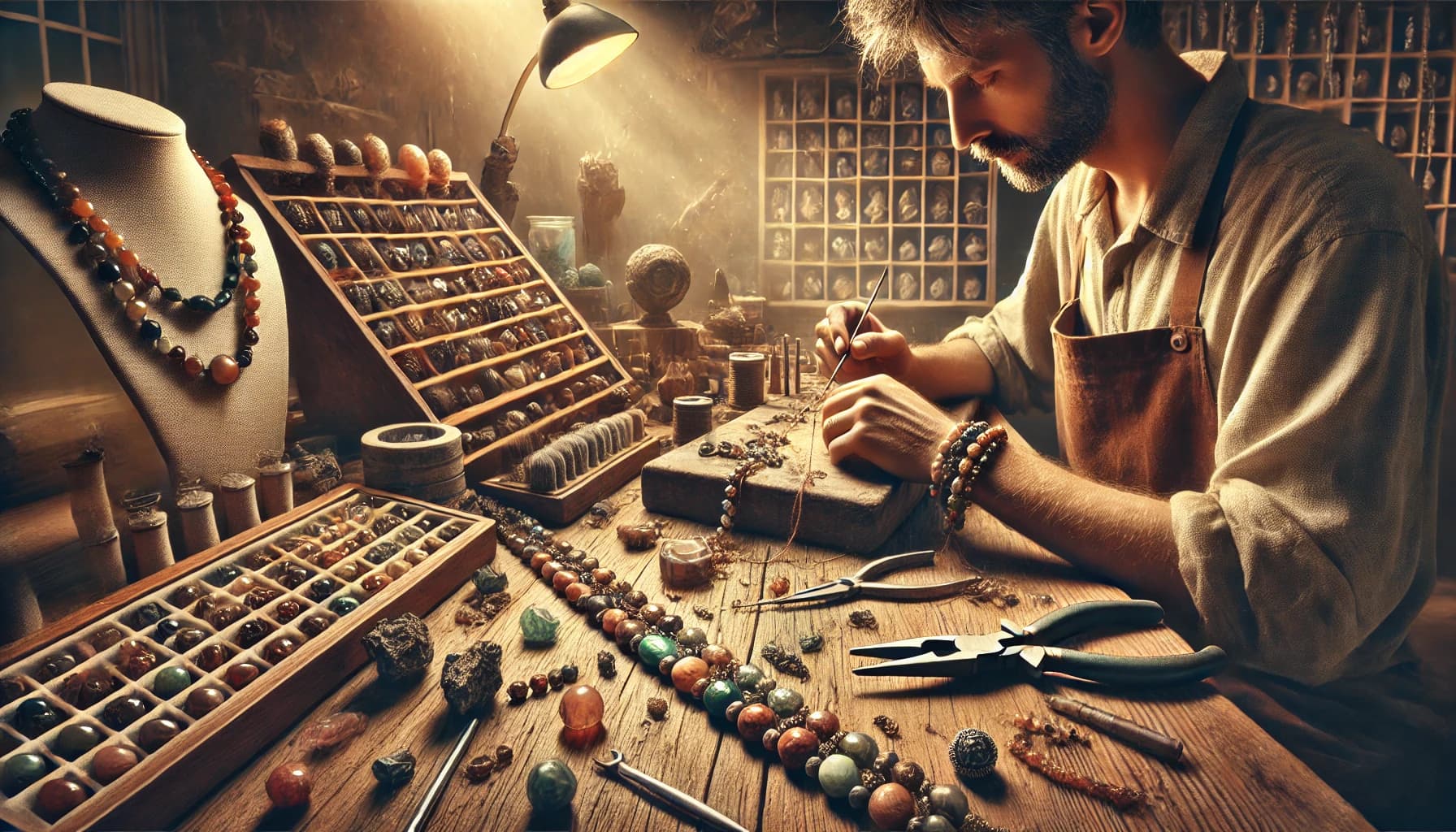 Handcrafting a jewelry piece
