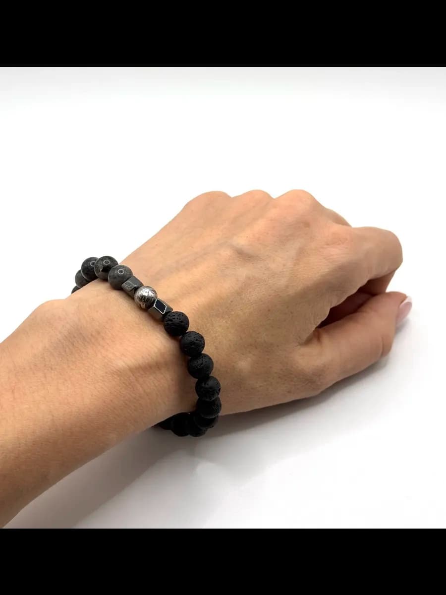 "Synergy" Bracelet with Aletai Meteorite for Meditation — photo 4