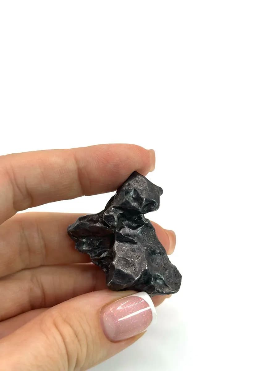 Sikhote-Alin Meteorite, 52g — Specimen with Fusion Crust — photo 2