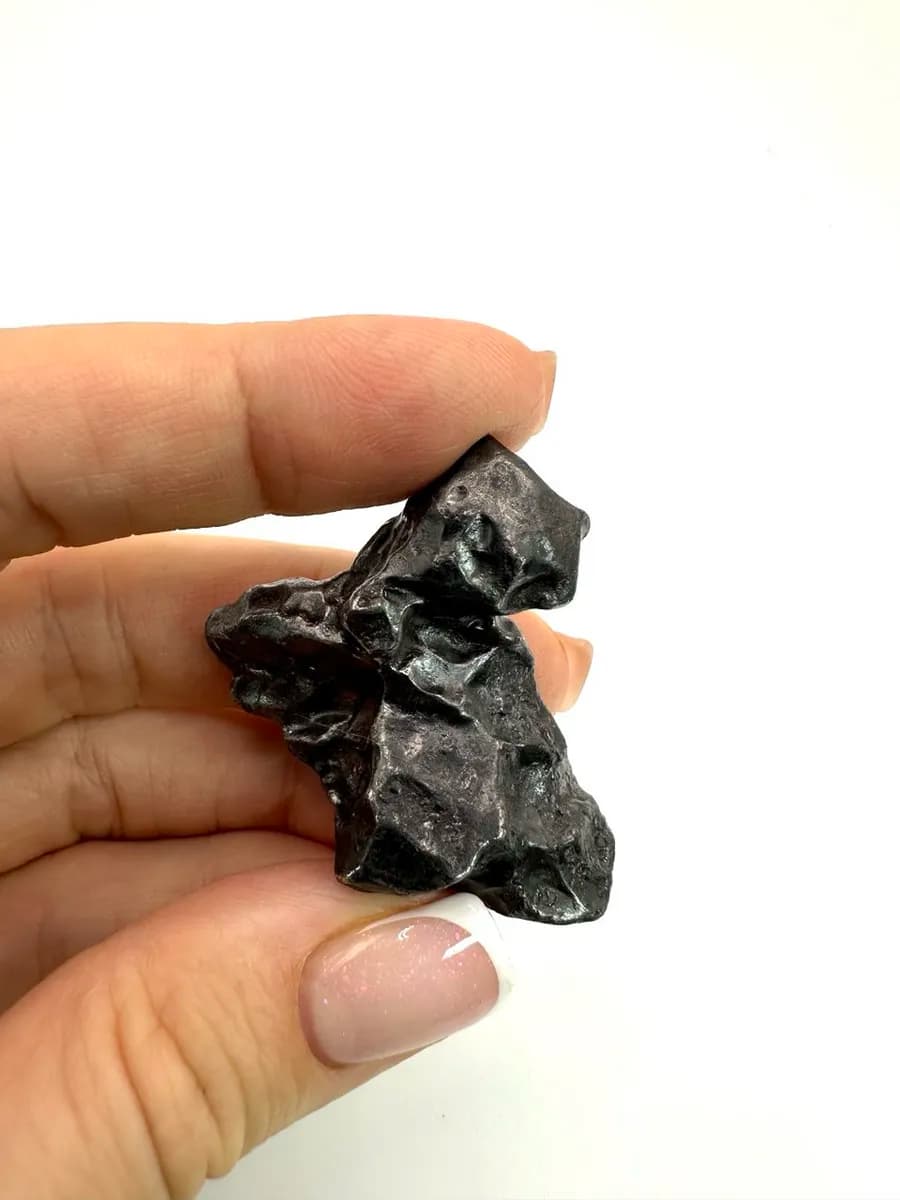 Sikhote-Alin Meteorite, 52g — Specimen with Fusion Crust — photo 3