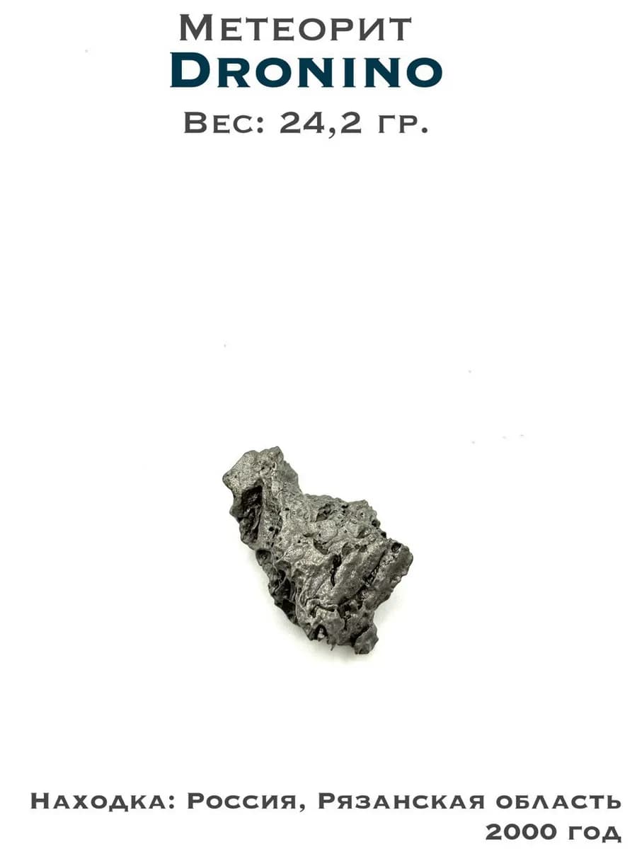 Метеорит Дронино железный, коллекционный образец №4 — photo 1