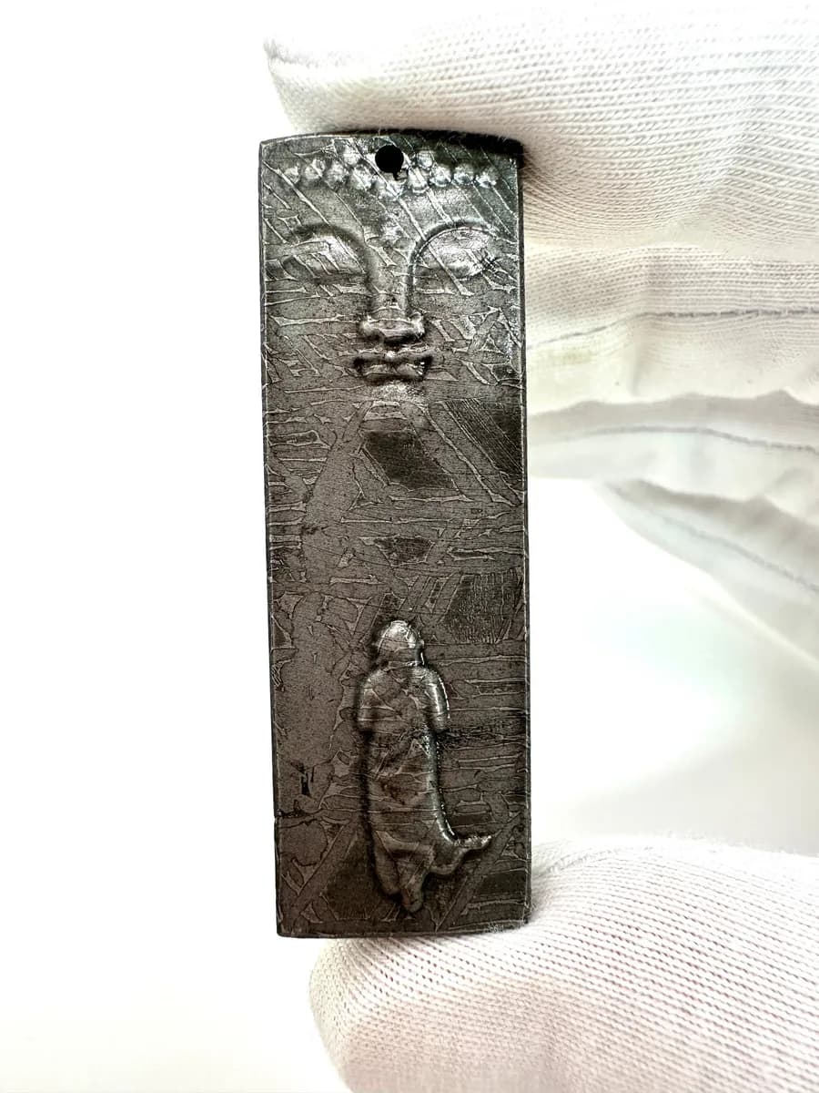 Кулон Лик Будды из метеорита Алетай, амулет оберег резной — photo 2